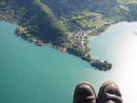Crossing Lake Annecy (28705 bytes)